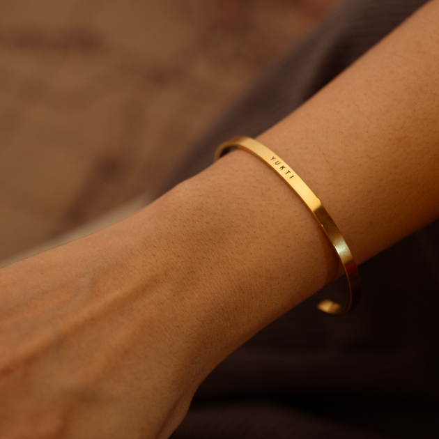 Personalized Half Bracelet (Gold) - Image 6
