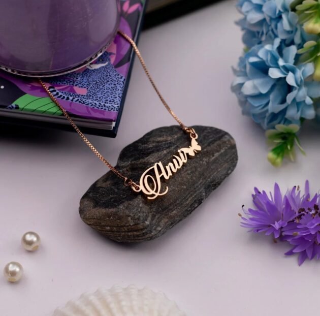 Butterfly Style Name Necklace